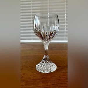 BACCARAT MASSENA AMERICAN WHITE WINE GLASS, Cut Crystal, 6 3/8", 8 Oz (set of 4)